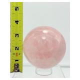 Amazing Rose Quartz Sphere 83mm 850gm/1 lb.14oz.