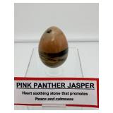 Pink Panther Jasper Egg: 196gm/7oz.