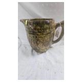 Spongeware Stoneware Pitcher