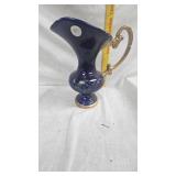 Red Wing Cobalt Blue Pitcher with Floral Pattern, no chips or cracks noticed