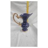 Red Wing Cobalt Blue Pitcher with Floral Pattern, no chips or cracks noticed