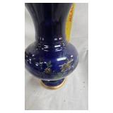 Red Wing Cobalt Blue Pitcher with Floral Pattern, no chips or cracks noticed