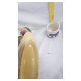 "Old Sleepy Eye" Stoneware Mug, Vintage Swan Planter, Majoica Pottery Dish