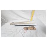 Vintage Wash Sticks, Wood Crochet Needles and Conductor Wand