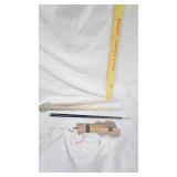 Vintage Wash Sticks, Wood Crochet Needles and Conductor Wand