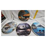 Lot of 4 Terry Redlin and David Meger Collector Plates