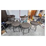 Set of 4 Cushioned Bar Stools, Great Condition