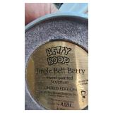 Betty Boop "Hollywood Betty" & "Jingle Bell Betty", Handpainted Sculptures, Limited Edition, has foam packaging