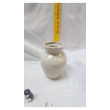 Set of 6 small Nesting Dolls, Vintage Weyness Sniff Jar & E.W. Farrington Stoneware Jug