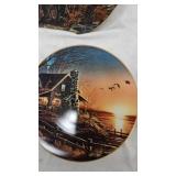 Lot of 4 Terry Redlin and David Maass Collector Plates