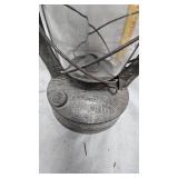 Vintage Glass Oil Lamp and Embury No 2 Air Pilot Lantern