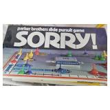 `Lot of Vintage Game Board Games, Million Dollar Man, Super Spy, Charlie Brown, Life, Sorry and More