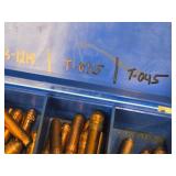 Plastic Storage Container with Assorted Welding Contact Tips