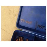 Plastic Storage Container with Assorted Welding Contact Tips
