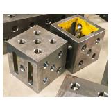 Lot of (2 ) Build Pro 4" Riser Blocks with (4) Ball Lock Bolts