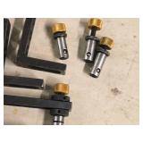 Alignment Tools 6"x1"x8" (x2), Alignment Tools 3"x1"x4" (x2), Ball Lock Bolts (x4)