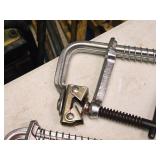 Lot of (2) Welding Table Mag Spring Sliding Arm Clamps