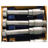 Mitutoyo Holtest 3 Point Micrometer Set with Wooden Case