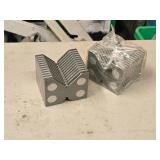 Lot of (2) Magnetic V-Blocks 2 1/4" x 2" x 2"