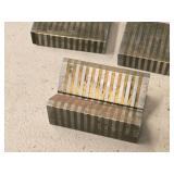 Lot of (3) Magnetic V-Blocks (1) 3-1/4"x2-1/4"x1-1/2", (2) 3-1/4"x2-1/4"x1/2"