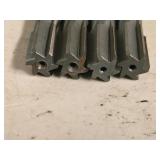 Lot of (4) 5/8" Carbide Tipped Straight Shank Chucking Reamers
