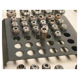 Lot of (20) Collets with Collet Holder