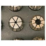 Lot of (20) Collets with Collet Holder