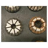 Lot of (20) Collets with Collet Holder