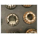 Lot of (20) Collets with Collet Holder