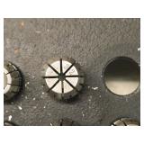 Lot of (23) Collets with Collet Holder