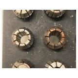 Lot of (23) Collets with Collet Holder