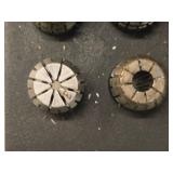 Lot of (23) Collets with Collet Holder