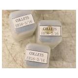 Lot of (8) Collets (in original packaging)