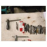 T-Handle Tap Wrench with (30) Taps - (5) 1/4", (2) 5/16", (4) 10-24, (1) 2-56, (3) 10-32, (2) 6-32, (3) 5/16, (5) 8/32, (2) 4-40