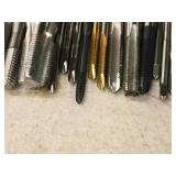 T-Handle Tap Wrench with (30) Taps - (5) 1/4", (2) 5/16", (4) 10-24, (1) 2-56, (3) 10-32, (2) 6-32, (3) 5/16, (5) 8/32, (2) 4-40