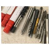 T-Handle Tap Wrench with (30) Taps - (5) 1/4", (2) 5/16", (4) 10-24, (1) 2-56, (3) 10-32, (2) 6-32, (3) 5/16, (5) 8/32, (2) 4-40