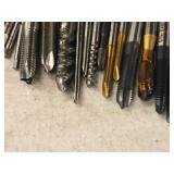 T-Handle Tap Wrench with (30) Taps - (5) 1/4", (2) 5/16", (4) 10-24, (1) 2-56, (3) 10-32, (2) 6-32, (3) 5/16, (5) 8/32, (2) 4-40