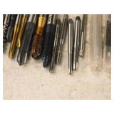 T-Handle Tap Wrench with (30) Taps - (5) 1/4", (2) 5/16", (4) 10-24, (1) 2-56, (3) 10-32, (2) 6-32, (3) 5/16, (5) 8/32, (2) 4-40