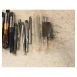 T-Handle Tap Wrench with (30) Taps - (5) 1/4", (2) 5/16", (4) 10-24, (1) 2-56, (3) 10-32, (2) 6-32, (3) 5/16, (5) 8/32, (2) 4-40