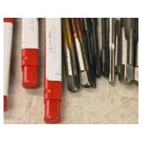 T-Handle Tap Wrench with (30) Taps - (5) 1/4", (2) 5/16", (4) 10-24, (1) 2-56, (3) 10-32, (2) 6-32, (3) 5/16, (5) 8/32, (2) 4-40