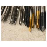 T-Handle Tap Wrench with (30) Taps - (5) 1/4", (2) 5/16", (4) 10-24, (1) 2-56, (3) 10-32, (2) 6-32, (3) 5/16, (5) 8/32, (2) 4-40