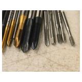 T-Handle Tap Wrench with (30) Taps - (5) 1/4", (2) 5/16", (4) 10-24, (1) 2-56, (3) 10-32, (2) 6-32, (3) 5/16, (5) 8/32, (2) 4-40