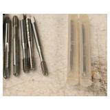 T-Handle Tap Wrench with (30) Taps - (5) 1/4", (2) 5/16", (4) 10-24, (1) 2-56, (3) 10-32, (2) 6-32, (3) 5/16, (5) 8/32, (2) 4-40