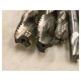Lot of (9) End Mill Bits (2) 5/16, (4) 3/8, (3) 1/2