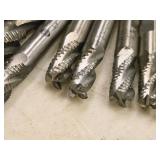 Lot of (9) End Mill Bits (2) 5/16, (4) 3/8, (3) 1/2