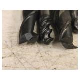 Lot of (5) End Mill Bits (1) 7/16, (3) 3/8, (2) 1/2