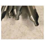 Lot of (9) Centered Drill & Contersink Bits