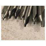 Lot of (9) Centered Drill & Contersink Bits