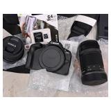 Canon EOS Camera Kit - Camera Body, 55-210 Zoom Lens, 18-45 Lens, Memory Chip, Battery, Charger, Camera Bag