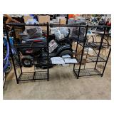 Origami Shelving Unit | Fold-Up | 4-Tier with (2) Extender Shelves and 2" Caster Wheels